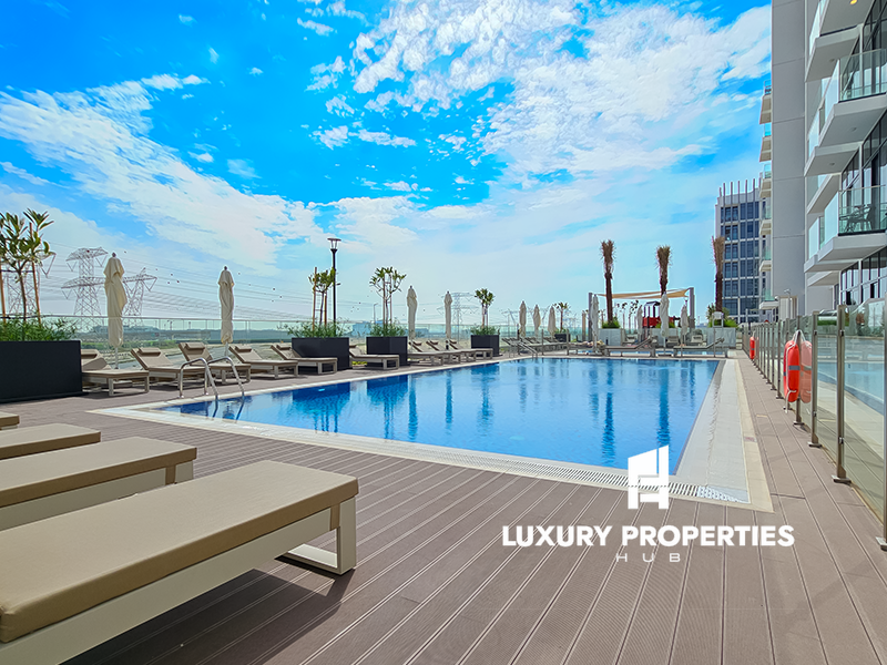 Studio Apartment for rent in azizi riviera 32 at 48,000 AED per year